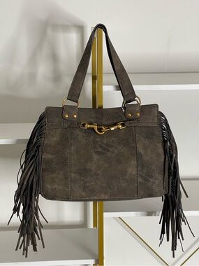 Steve Madden Fringe Western Style Purse